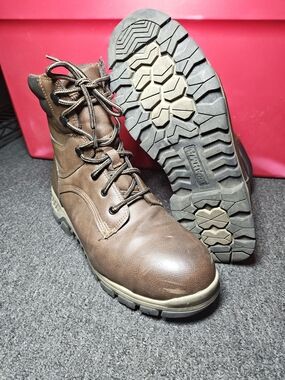Brahma Vertex Steel Toe Boots Mens Size 11 Brown Leather Work Outdoor